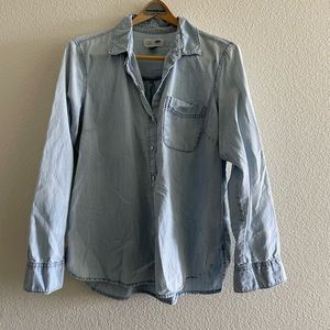 Old Navy Classic Denim Shirt in light blue